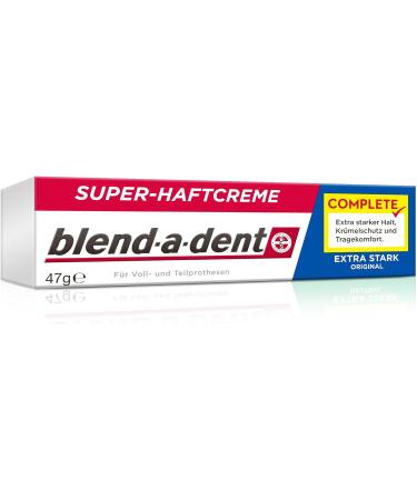 Blend-a-dent COMPLETE ORIGINAL Super Adhesive Cream - Pack of 3 (3 x 47g) | Extra Strong Denture Adhesive for Secure Hold - Buy Online on GoSupps.com