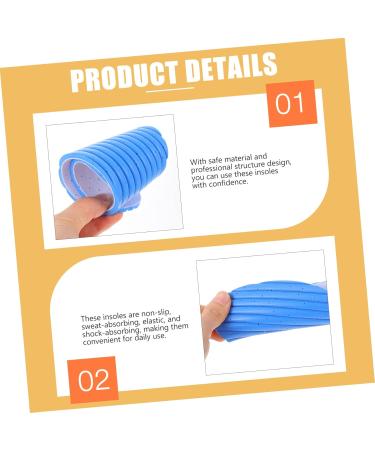 FRCOLOR 6 Pairs Sweat-Absorbing Thin Insoles - Breathable Shockproof and Odorless Shoe Pads for Ultimate Comfort - Buy Online on GoSupps.com