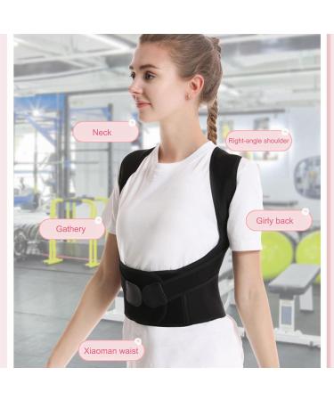 LINXINS Back Brace Posture Corrector for Women Men Back Straightener Posture Corrector Adjustable Back Posture Belt Office Home Gym Unisex - Buy Online on GoSupps.com