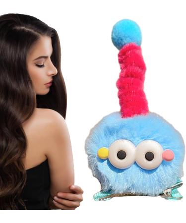 Hair Clips for Kids | Cute Plush Doll Duckbill Clip Hairpin - Hair Decor Supplies Comfortable Decorative Hair Accessories for Daily Wear Wedding Festival Costume Dtt Blue - Buy Online on GoSupps.com