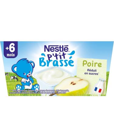 Nestle P'tit Pear Brew 4 x 100 g from 6 Months Pack of 6 - Buy Online on GoSupps.com