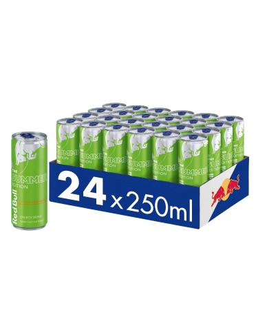 Red Bull Energy Drink Summer Edition 2024 Curuba -Holunderbl tz - 24 Palette Doses drinks disposable (24 x 250 ml) with deposit - Germany
