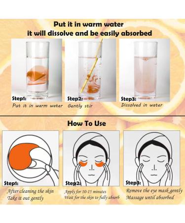 Vitamin C Collagen Under Eye Patches - 30 Pairs | Dark Circles & Puffy Eyes Treatment Mask - Buy Online on GoSupps.com