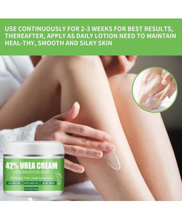 42% Urea Foot Cream - Urea Cream for Feet - Foot Cream for Dry Cracked Heels and Feet - Urea Cream with Salicylic Acid 2% Tea Tree Aloe Vera - Foot Lotion for Deep Moisturize for Thick Rough Skin - Buy Online on GoSupps.com