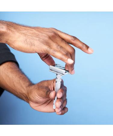 Rockwell Model T Brushed Chrome Razor - Premium Single Standard Shaving Experience | International Shipping Available - Buy Online on GoSupps.com