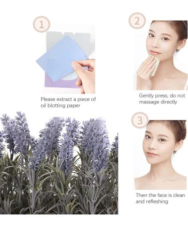 4 Packungen Gesichts-L schpapier Gr ntee labsorbierende Bl tter f r M nner Frauen 400 St ck Gesichts l Blotting Paper Gesicht Blotting-Papiere Face Oil Blotting Papers l-L schpapier Lavender - Buy Online on GoSupps.com