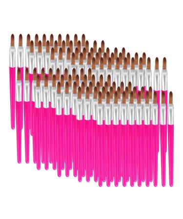 Disposable make-up brush 100 pieces roseflower portable disposable lip glass brush/concealer brush/eyeshadow brush/eyeliner brush for even application of make-up no spilled #6