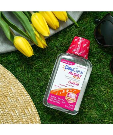 DayClear Allergy Relief - Fast-Acting Dye-Free Liquid Cough Suppressant & Antihistamine - 8 Hour Relief - 8 fl oz - Buy Online on GoSupps.com
