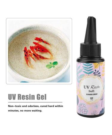 Safe and eco-Friendly UV Resin Coloring UV Resin o More Waiting Art Crafts Nail Art Garment Accessories Crafts Soft Glue 60g - Buy Online on GoSupps.com