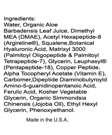 DNA Code - No Needle Alternative-Argireline NeuroPeptides Wrinkle Reduce Moisturizer+Matrixyl 3000 Syn-Ake SNAP-8 Copper Peptides 1 Fl Oz (Pack of 1) - Buy Online on GoSupps.com