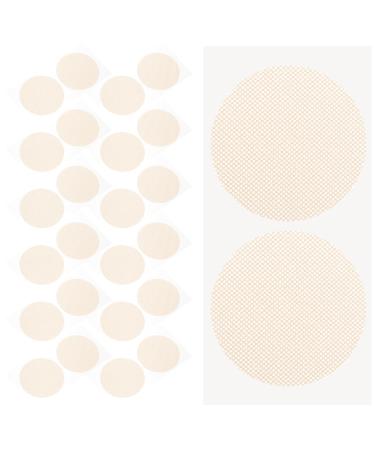 Iwowhero 50 pair of nipple tape for men nipple covers for men runner tipping Training offer for men men accessory invisible breathable pe membrane cake as shown2 3.5x3.5cm