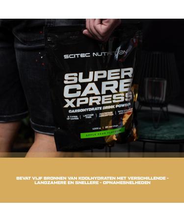 Scitec Nutrition Supercarb Xpress Drink Powder with Carbohydrates LIsoleucine Vitamin B6 Chromium Sugars and Sweeteners 1000 g Raspberry tea - Buy Online on GoSupps.com