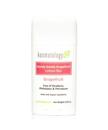 kosmatology Goody-Goody Grapefruit Organic Moisturizing Lotion Bar | Vegan and Cruelty-Free | Mess-Free Moisturizer | Good for Sensitive Skin