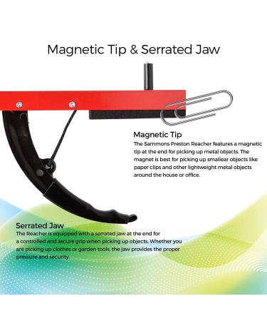 Sammons Preston 26 Inch Blue Reacher Grabber Tool Lightweight Trash Picker & Garden Nabber - Aluminum Reaching Claw & Dressing Tool - Buy Online on GoSupps.com