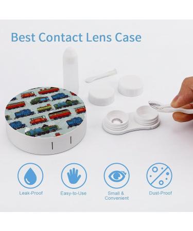 Buy Cartoon Train Contact Lens Case - Portable Travel Storage Box for Contact Lenses - Buy Online on GoSupps.com