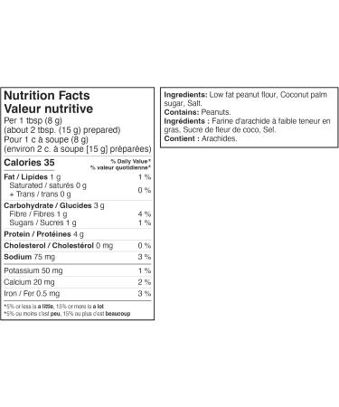 PBfit All-Natural Peanut Butter Powder Peanut Butter Powder from Real Roasted Pressed Peanuts Low in Fat High in Protein 4g of Protein 425g (15oz) - Buy Online on GoSupps.com