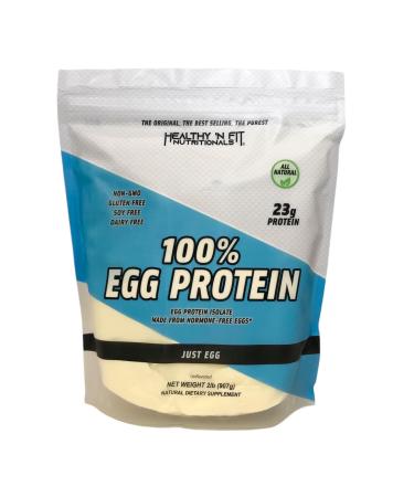 Healthy 'N Fit - 100% Egg Protein (unflavored) Natural 2 lb Bag. Just Egg Instant Dried Whites: Great for Baking and Mixing.