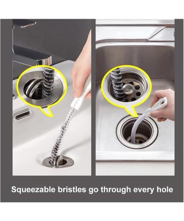 LeosHi Pipe Dredging Brush - Flexible Drain Cleaner Tool for Hair Clogs & Sink Cleaning (51cm Green - Buy Online on GoSupps.com