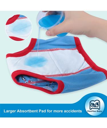 MooMoo Baby Training Underwear 4 Pack Absorbent Toddler Potty Training Pants - Animal Print - Boys and Girls Cotton 2T-6T (5T) - Buy Online on GoSupps.com