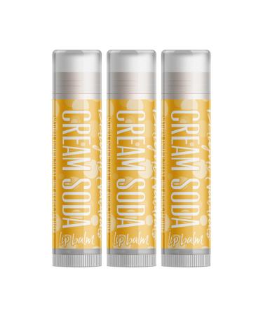Delight Naturals Cream Soda Lip Balm - Three Pack 3 Pack