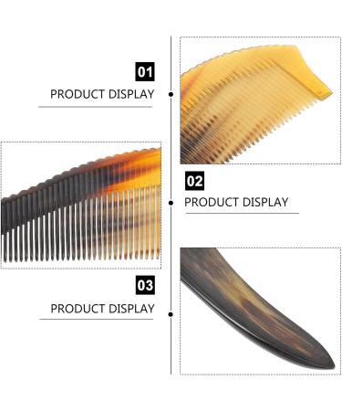 BbteK Combing Brush for Men and Women Hair Combs Horn Comb Beard Comb Exquisite and Hard Hand-made Hair Brush Suitable for Men and Women Household Hair Styling Tools Barber Comb Comb for Curly Hair Co - Buy Online on GoSupps.com