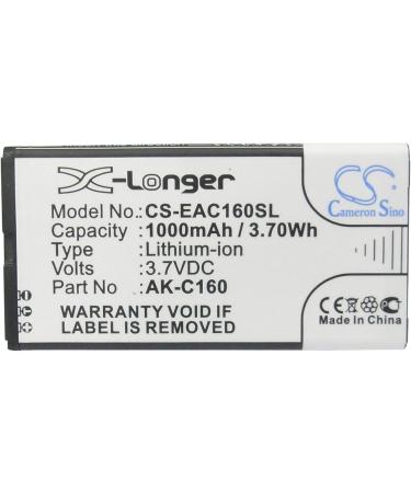 Buy Replacement Battery for Emporia C160 - 1000mAh/3.7V Compatible with C160_001_RD & AK-C160 Fast International Shipping - Buy Online on GoSupps.com