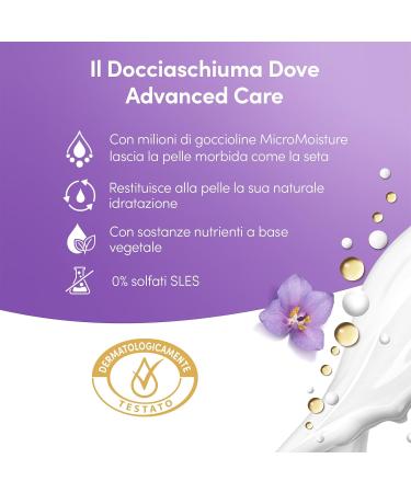  Dove Dove Relaxing Bubble Bath Hydrating Shower Bath Delicate Skin Microbiome Formula with Plant Moisturizers SLES Sulfate Free Men and Women Shower 6 Pieces 225ml - Buy Online on GoSupps.com