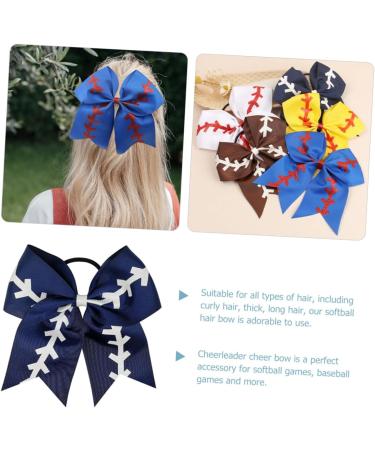 Beaupretty Softball Bow Hair Tie Hair Bands Softball Hair Ties Softball Bows for Team Girls Hair Ties Kids Hair Clips for Girls Hair Bows for Teens Ribbon Headgear Bow Tie Child - Buy Online on GoSupps.com