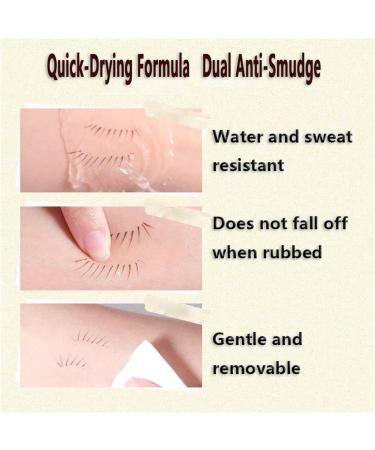 ZXTNVB Double Tip Waterproof Liquid Eyeliner Pencil - Super Slim Eye Liner Pen 2 Pcs Black - Buy Online on GoSupps.com