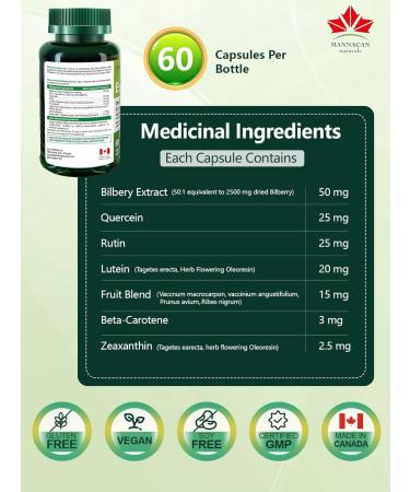 Lutein 20mg and Zeaxanthin Supplements 60 Capsules Lutein for Eyes Eye Supplement Bilberry Supplement for Eyes Areds 2 Lutein Zeaxanthin Vitamin for Eyes Health for Adults 60 Count (Pack of 1) - Buy Online on GoSupps.com