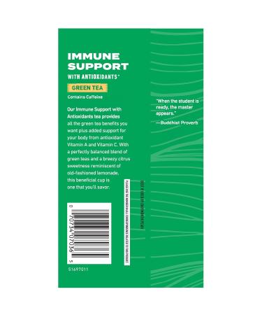Celestial Seasonings Green Tea Immune Support | Antioxidants, Caffeine | 4 Tea Bags x 6 Pack - Buy Online on GoSupps.com