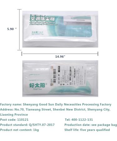 Foam Free Dust Removeal Powder for Air Conditioner Cleanser Household Cleaning Foamless Remover Powder for Badroom & Living Room 2.2LB - Buy Online on GoSupps.com