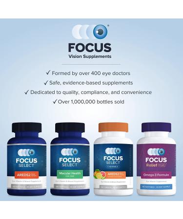 Focus Select AREDS2 Eye Vitamin-Mineral Supplement - 180 ct. 90 Day Supply - Low Zinc Formula for Eye Health - Buy Online on GoSupps.com
