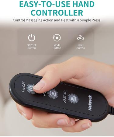 Nekteck Shiatsu Foot Massager with Heat- 2-in-1 for Feet and Back - Home and Office Use - Buy Online on GoSupps.com