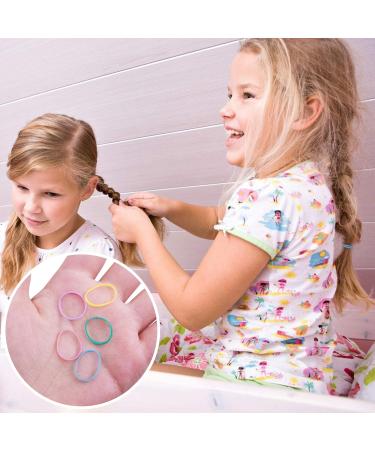 SourceTon Hair Ties - 2500 Colorful Mini Rubber Bands & Topsy Tail Tool for Toddlers & Girls - Ideal for Hair Styling & Accessories - Buy Online on GoSupps.com