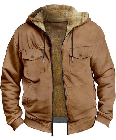 Shop Hanxiulin Oversized Winter Coat & Plush Hoodie Jacket for Men - Light Long-Sleeved Outerwear for Outdoor Comfort - Buy Online on GoSupps.com