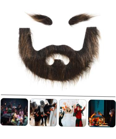 NULYLU 1 Set Beard Dress up Realistic Mustache Full Beard Mustache Beards for Costumes Beard Prop Plush - Buy Online on GoSupps.com