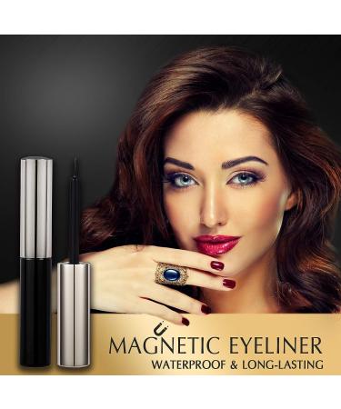 CUCKOO Natural Magnetic Eyelashes Kit - 5 Pairs Dramatic Style - Reusable Full Lashes - Magnetic Eyeliner and False Eyelashes Set - Buy Online on GoSupps.com