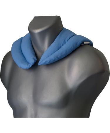 Light Blue Cherry Stone Neck Pillow - Heat Pad for Neck Relief - Comfortable Neck Support - Buy Online on GoSupps.com