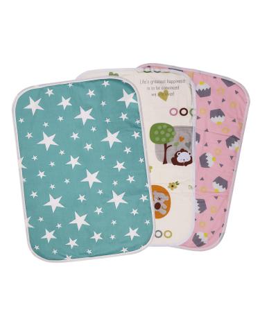Baby Changing Pad Mat 3 Pcs Waterproof Baby Changing Mat Foldable Baby Change Pad 19.6''X27.5'' Reusable Washable Unisex Changing Mat Liners for Indoor Outdoor Travel - Buy Online on GoSupps.com