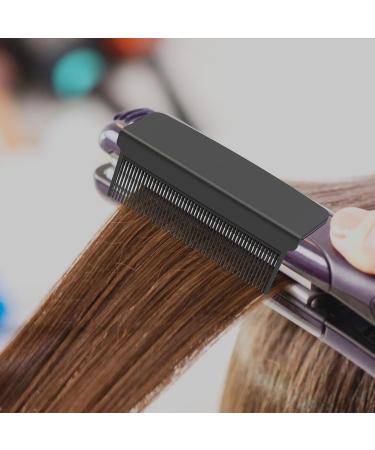 for hair straightener for straightening the hair iron for combing the hair with clip hair straightener Black - Buy Online on GoSupps.com