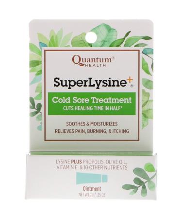 Quantum Health Super Lysine Cold Sore Treatment 0.25 oz 7 g