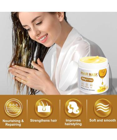 17.6oz Deep Conditioning Hair Mask with Collagen Keratin & Shea Butter - 3-Minute Repair for All Hair Types - Restore Shine & Softness - Buy Online on GoSupps.com