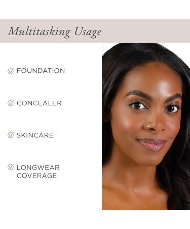 R MINERALS 4-in-1 Love Your Selfie Longwear Foundation & Concealer - Full Coverage Liquid Foundation | Hydrating & Cruelty Free - Buy Online on GoSupps.com