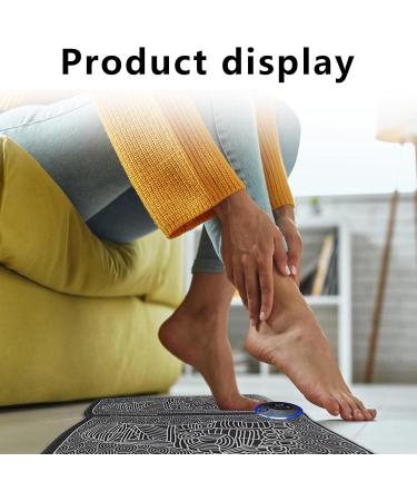 Buy EMS Foot Massage Device - Portable Foldable Intelligent Massage Mat with 8 Modes & 19 Frequencies for Blood Circulation & Muscle Pain Relief | International Shipping Available - Buy Online on GoSupps.com