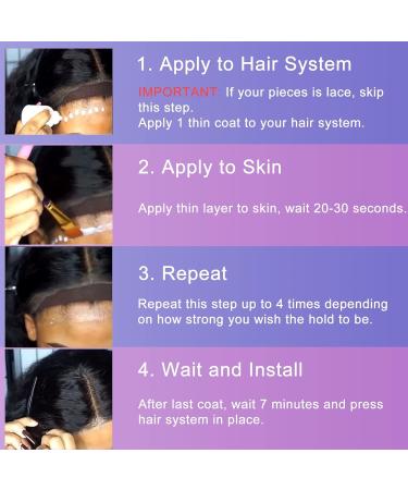 Lace Wig Glue - Wig Adhesive and Glue Remover Set - Wig Glue Lace Front and Lace Wig Glue Remover for Lace Front Wig and Poly Hairpieces Toupee Cosmetic Hair Systems - Buy Online on GoSupps.com