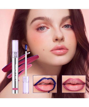 Intense Hold Lip Tint Removable Matte Blue Lip Gloss - Makeup Beauty Supplies Lipstick for Everyday Use Work Travel | Girls Women Wife Going Out - Buy Online on GoSupps.com