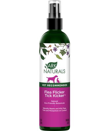 Ark Naturals Flea Flicker Tick Kicker Flea and Tick Repellent, for Cats and Dogs, Repels and Kills Fleas, Ticks, and Mosquitoes, Natural Botanical Formula, 8 oz. Bottle