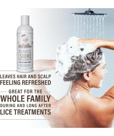 Rise and Shine Shampoo - Sulfate Free Hydrating Lice Shampoo with Citronella Peppermint & Rosemary | Safe for Daily Use & Paraben Free | 8 Fl Oz - Suitable for All Hair Types - Buy Online on GoSupps.com