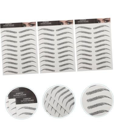 FOMIYES 12 Sheets Imitation Eco Eyebrow Sticker Stickers Artificial Eyebrow Makeup Brow Sticker Stich Hair 1 count (Pack of 1) Blackx2pcs - Buy Online on GoSupps.com